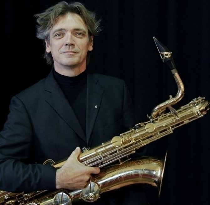Concert voor saxofoon en piano: Henk van Twillert en Frans van Tuijl;