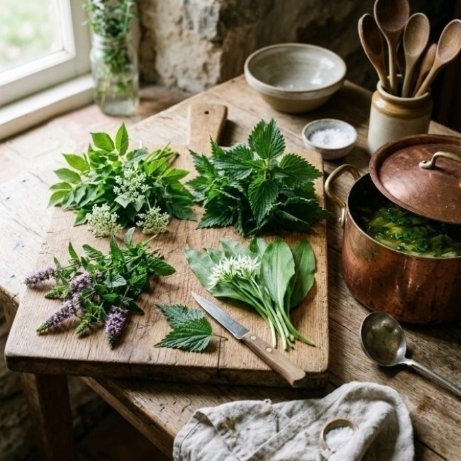 🟦Wildplukwandeling en lunch van zelf geplukte planten
